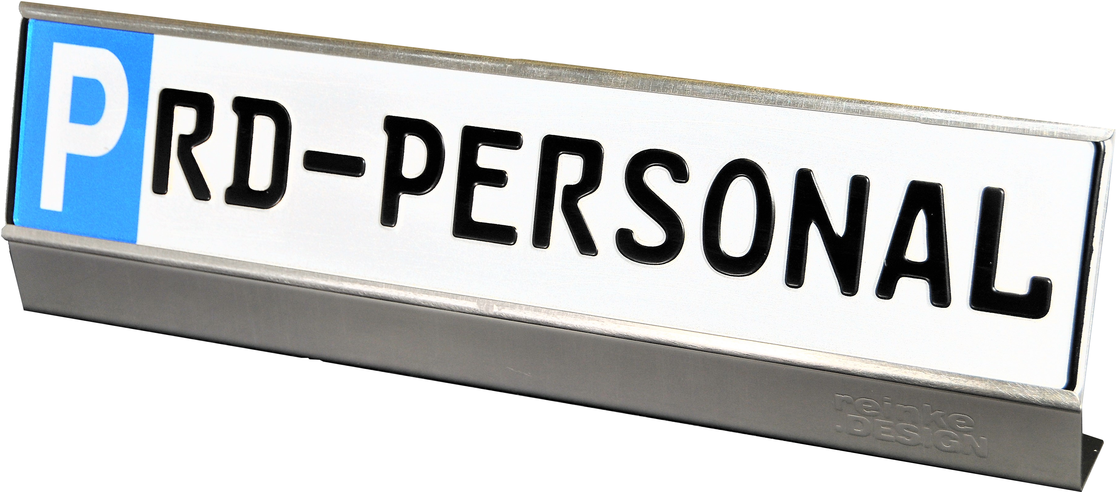 Parkschild- Halterung für KFZ- Schild/Kennzeichen Bodenbefestigung aus Edelstahl – Bild 4