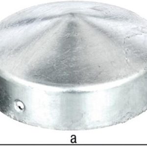 Pfostenkappe D.100mm rd.flache Form TZN GAH - VPE: 10