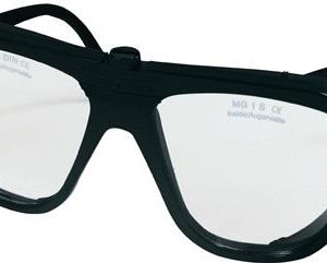 Schutzbrille EN 166 Bügel schwarz,Scheibe klar Nylon,Glas