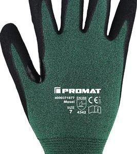Schnittschutzhandschuhe Mosel Gr.7 grün/schwarz EN 388 10 PA - VPE: 10