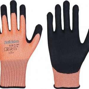 Schnittschutzhandschuhe Solidstar 1683 Gr.9 orange/schwarz EN 388 PSA II 12 PA - VPE: 12