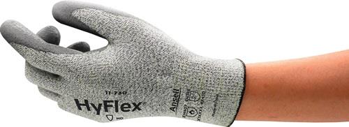 Schnittschutzhandschuhe HyFlex® 11-730 Gr.9 grau EN 388 PSA II 12 PA - VPE: 12