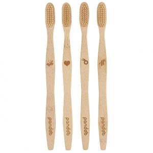 PANDOO Zahnbürsten 4er Pack 4 Zahnbürsten