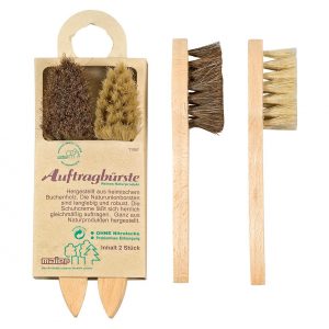 Peggy Perfect Schuhauftragsbürste Holz/Naturborste 2 Stück
